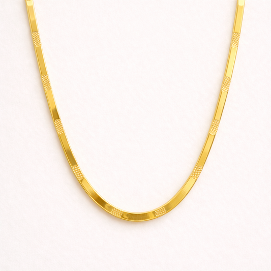 Men-18K Gold Plated Anti Tarnish Stateley Chain