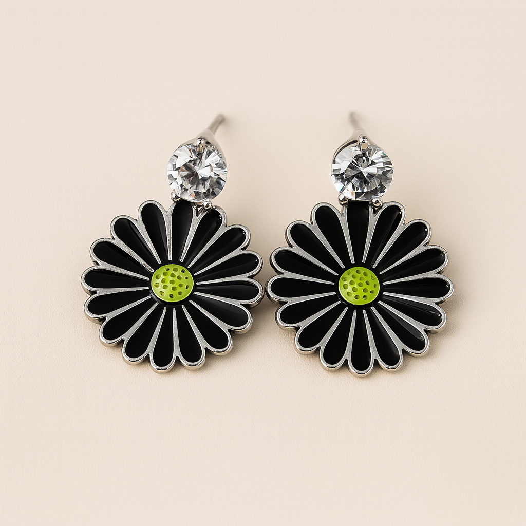 Just Rs. 49 Midnight Daisy Drops Earring