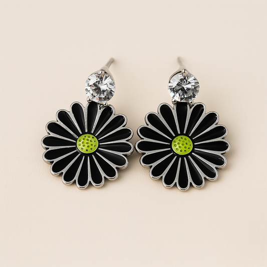 Just Rs. 49 Midnight Daisy Drops Earring