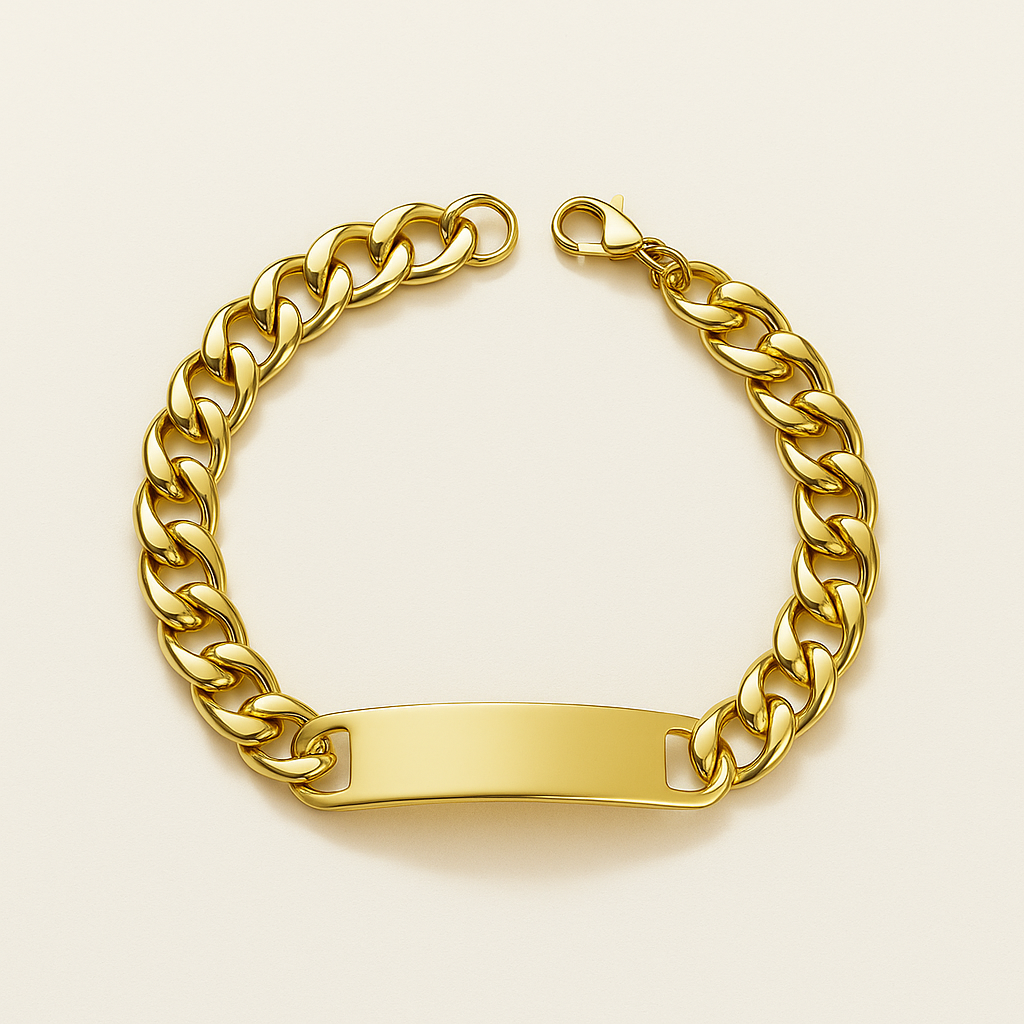 Men-18K Gold Plated Gilded Prince  Bracelet