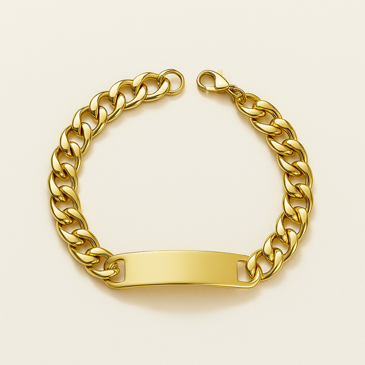 Men-18K Gold Plated Gilded Prince  Bracelet