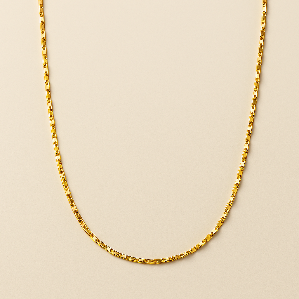 Men-18K Gold Plated Invictus Anti Turnish Chain