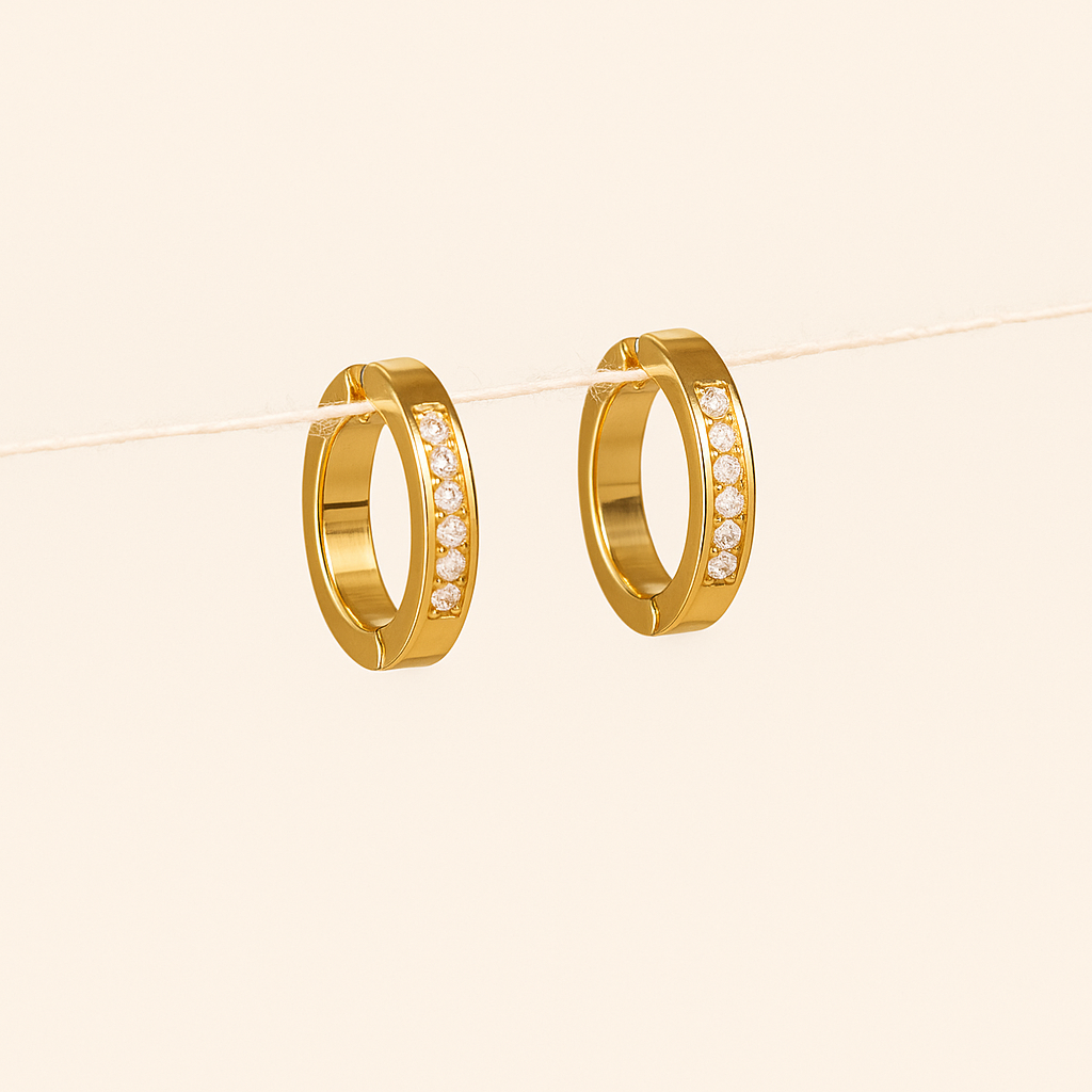Men-18K Gold Plated Legacy Earring