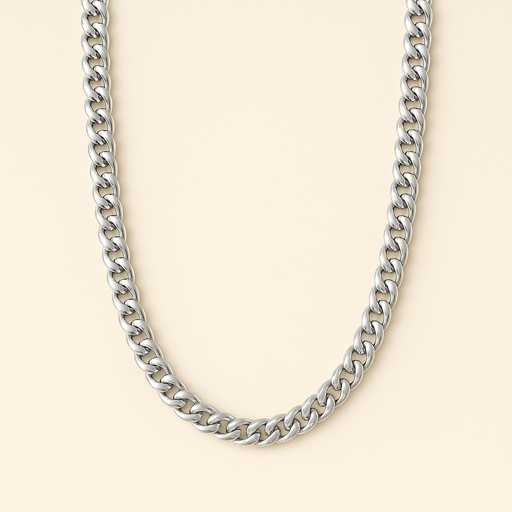 18k Silver-Plated  Anti Tarnish Men Chain