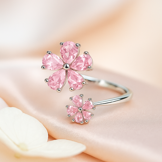 AD Spring Time Silver Ring