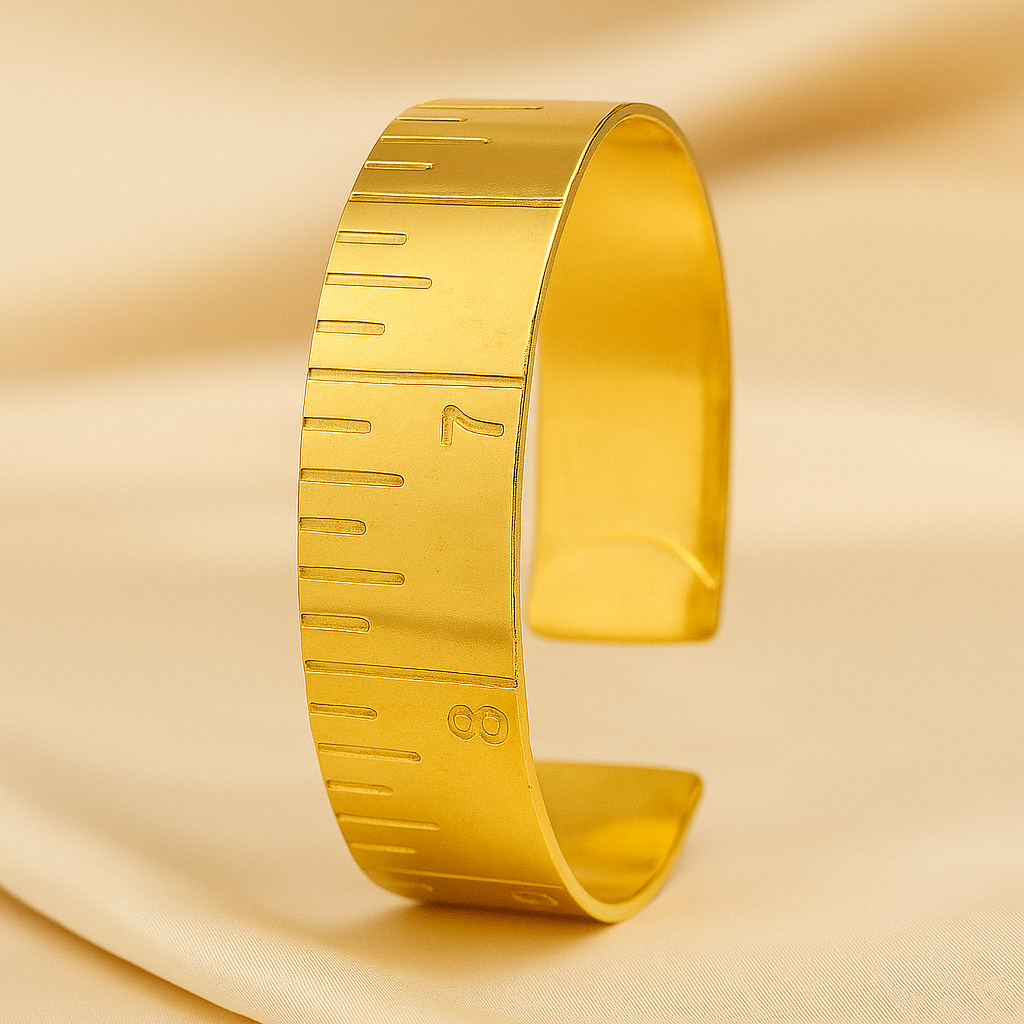 Anti Tarnish 22K Gold Plated Scale Brass Bracelet