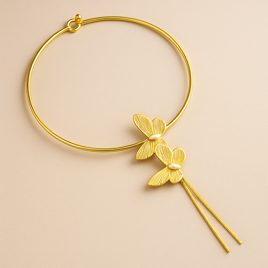 Elegant Butterfly Choker Necklace