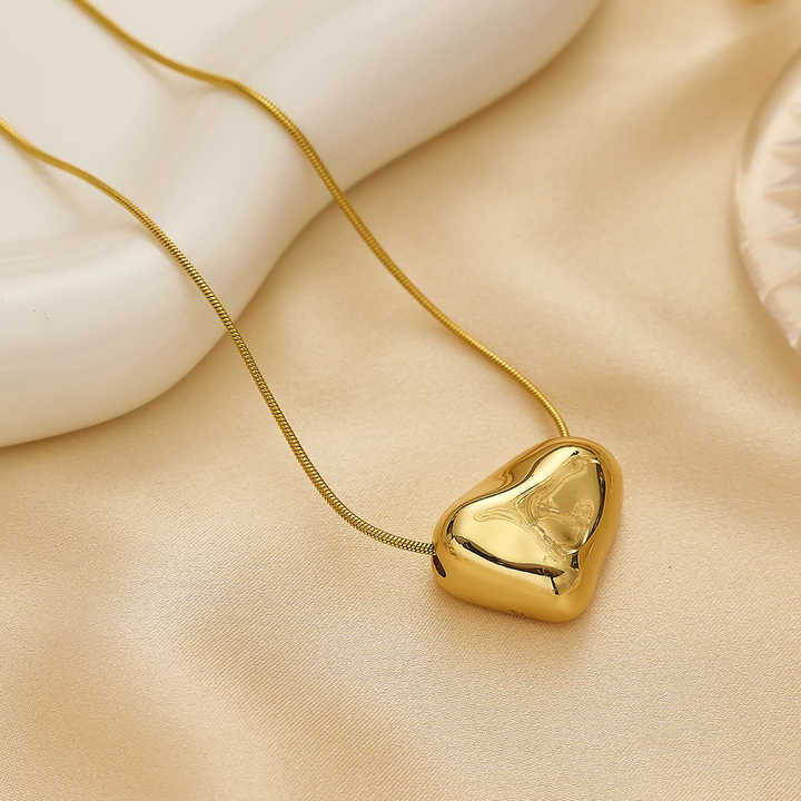 Anti Tarnish Heart Necklace