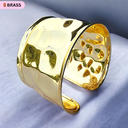 Anti Tarnish Yellow Chimes Cuff Bracelet