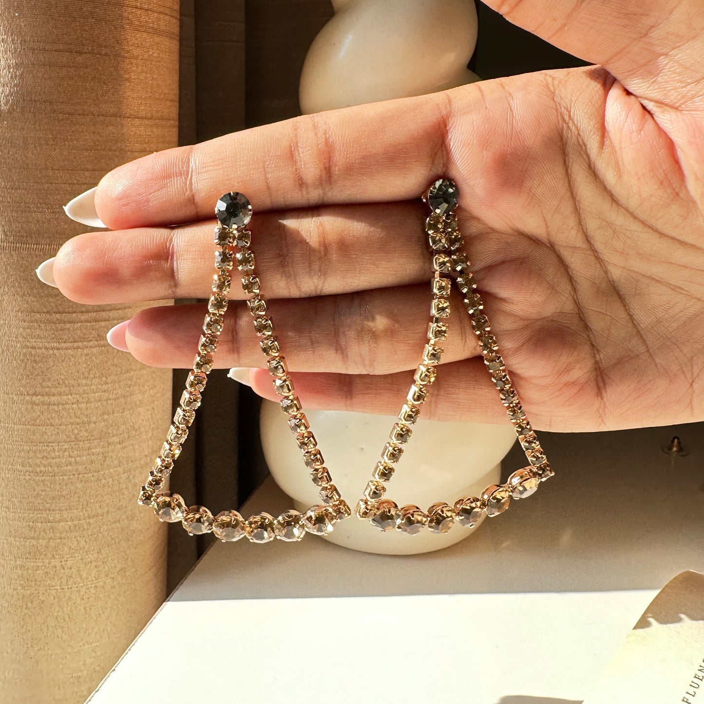 Golden Triangle Turkish Dangler Earring