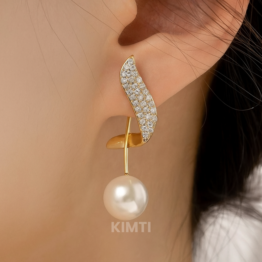 Boardroom Bling Silver Drop Earring