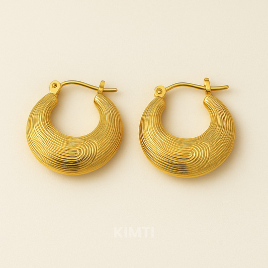 18K Gold Plated Tini Mini  Hoop Anti Tarnish Earring