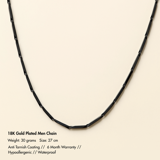 Men-Classic Black Chain