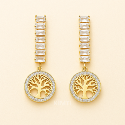 Aurora Tennis Dangle Earring