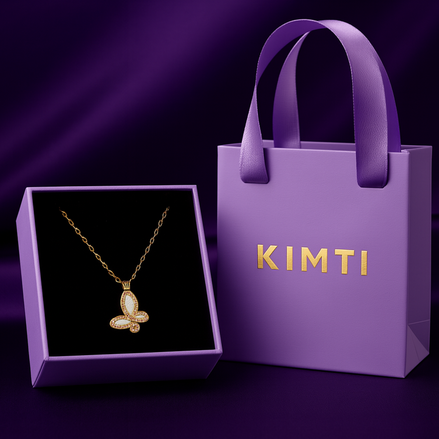 Golden Celeste Butterfly Necklace