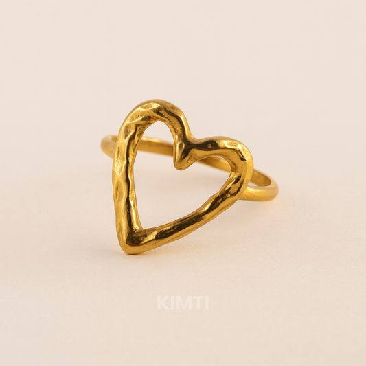18k Gold Plated Liquid Love Ring