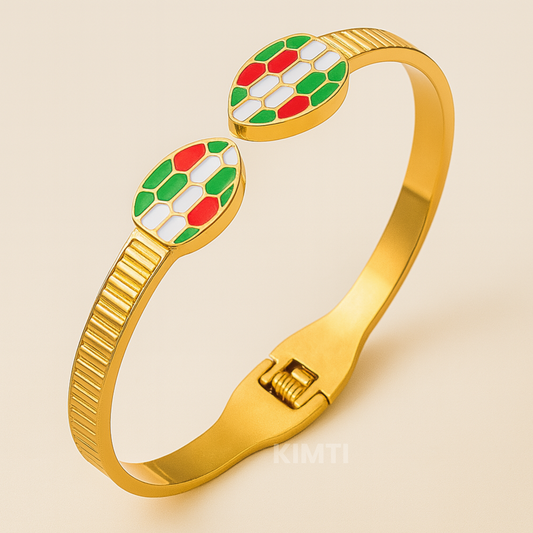 Anti Tarnish 18K Gold Plated Snake Bracelet