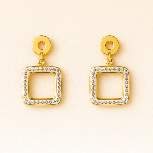 Gleamstone Square Earring