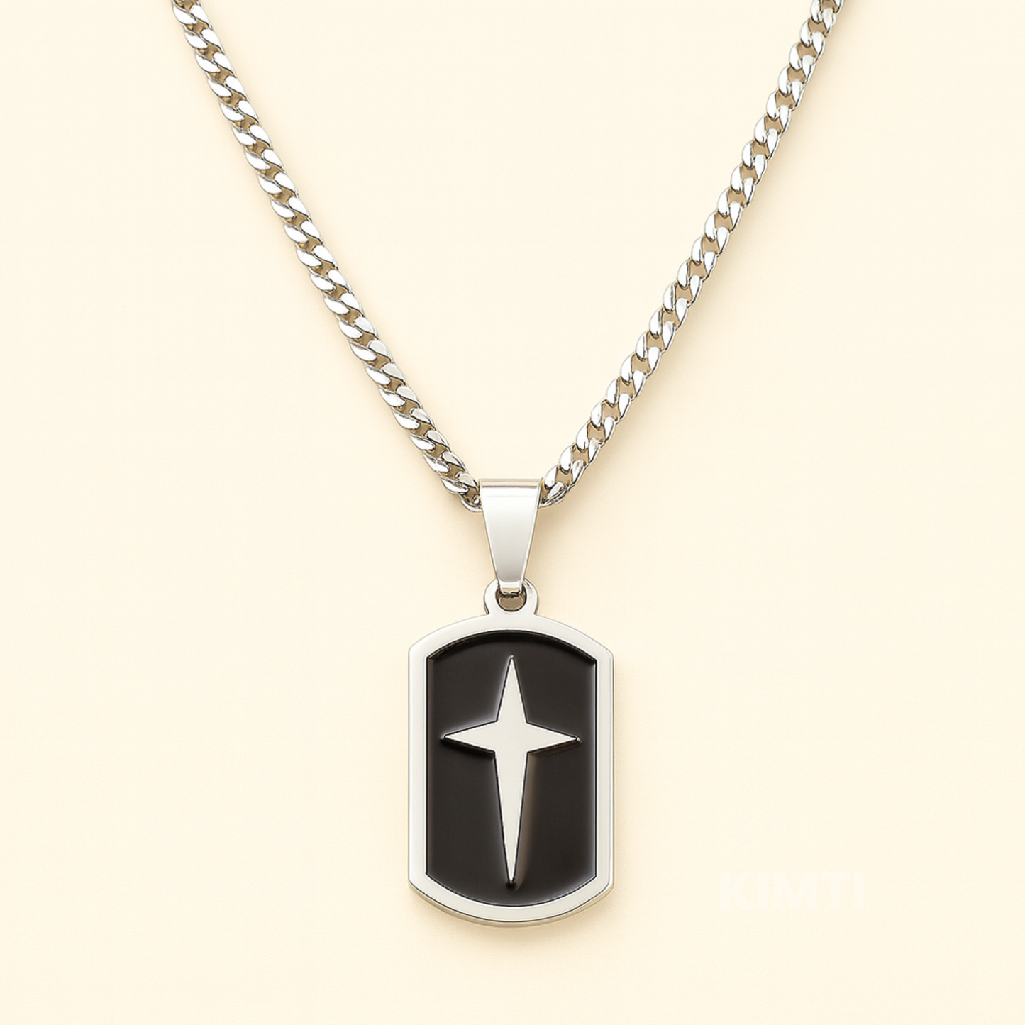 Anti Tarnish Black Fang Men Chain