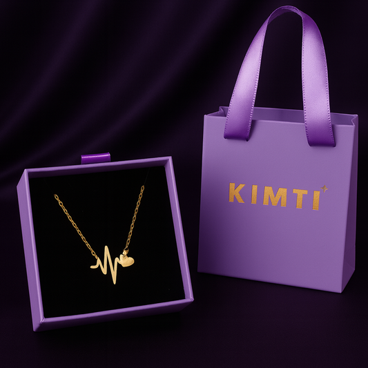 Golden Heartbeat Bond Necklace