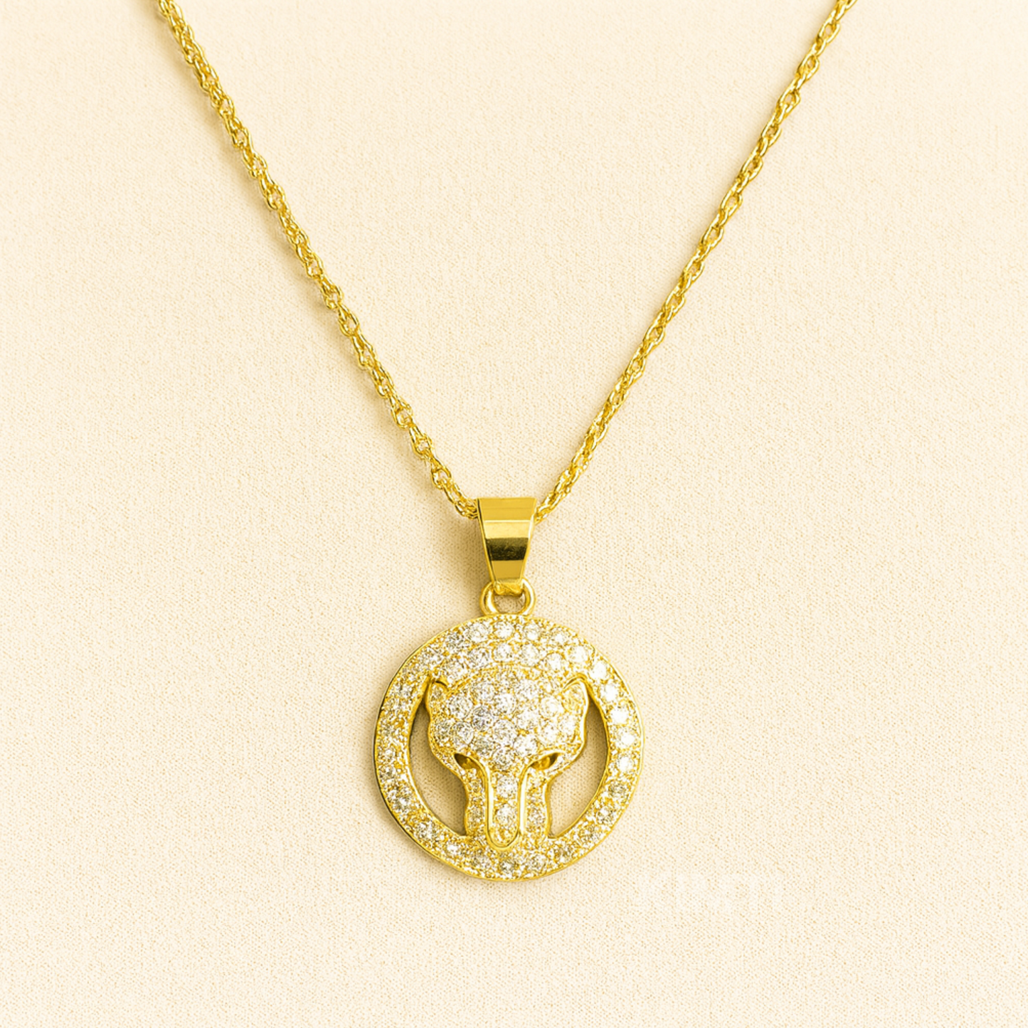 Gold Panther Necklace