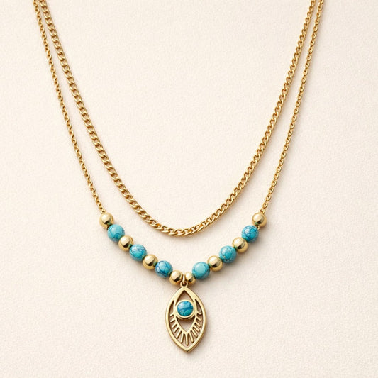 Demi-Fine Layered Charm Necklace
