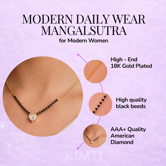 Saavi Tiny Heart Mangalsutra