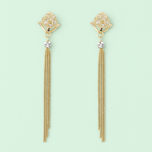 Kimti Luxe Chain Tassels Earring