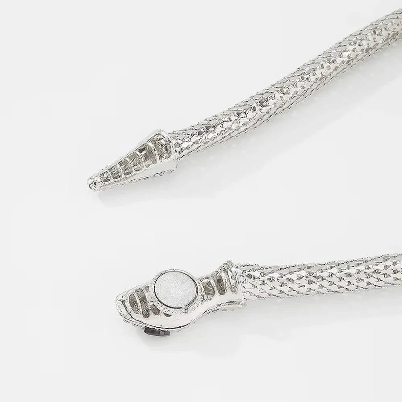 Silver Snake Choker Necklace