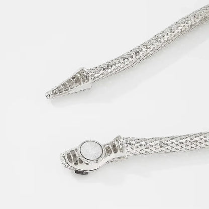 Silver Snake Choker Necklace